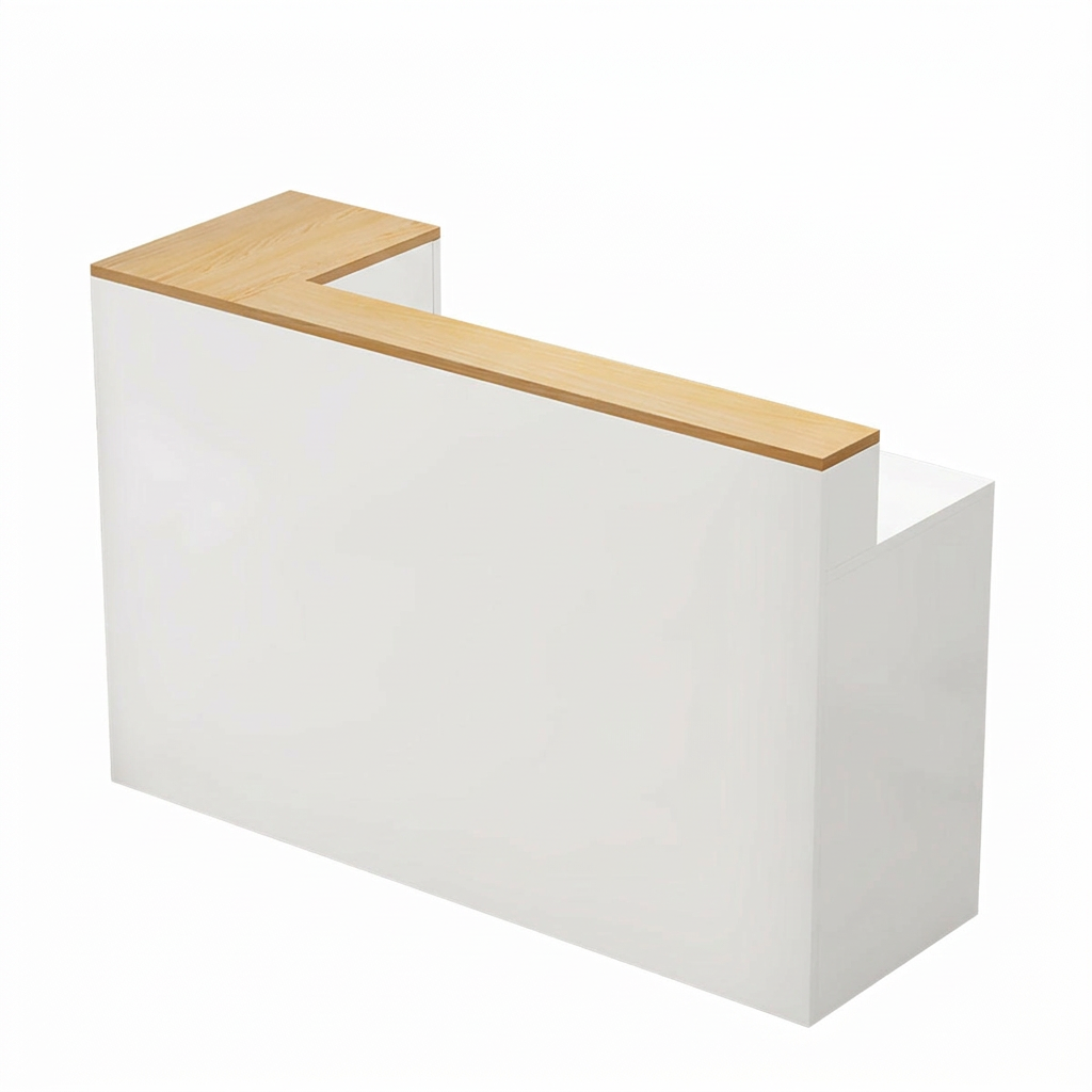 Modern Reception Counter: Compact Cashier Station for Retail & Convenience Stores