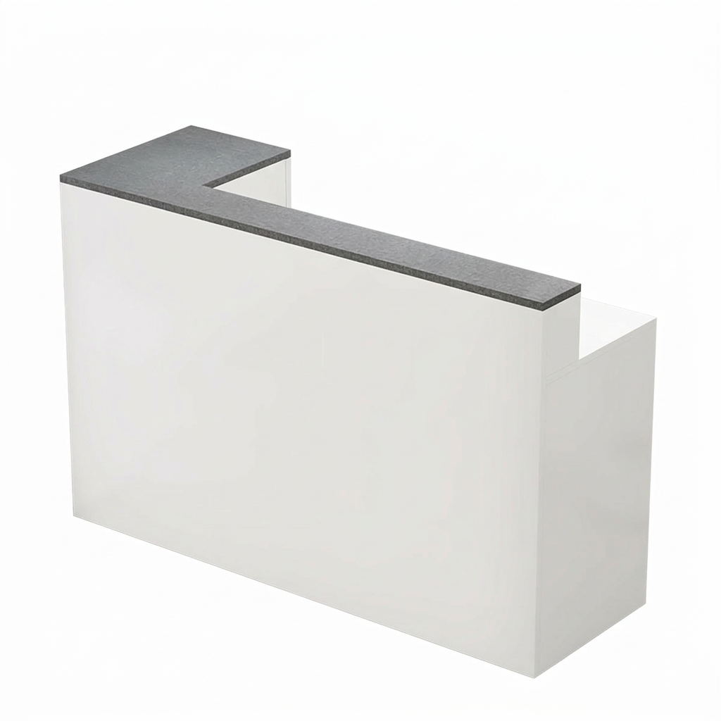Modern Reception Counter: Compact Cashier Station for Retail & Convenience Stores