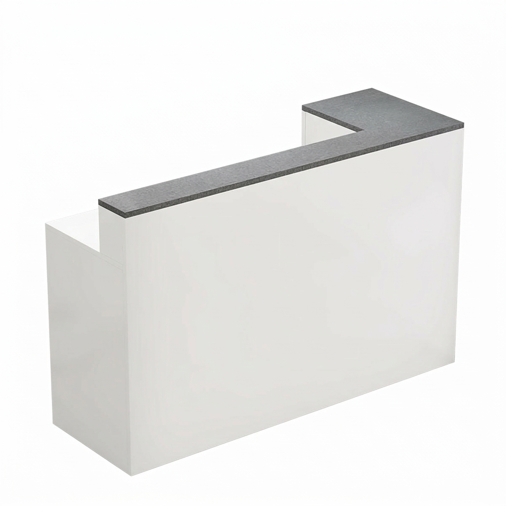 Modern Reception Counter: Compact Cashier Station for Retail & Convenience Stores