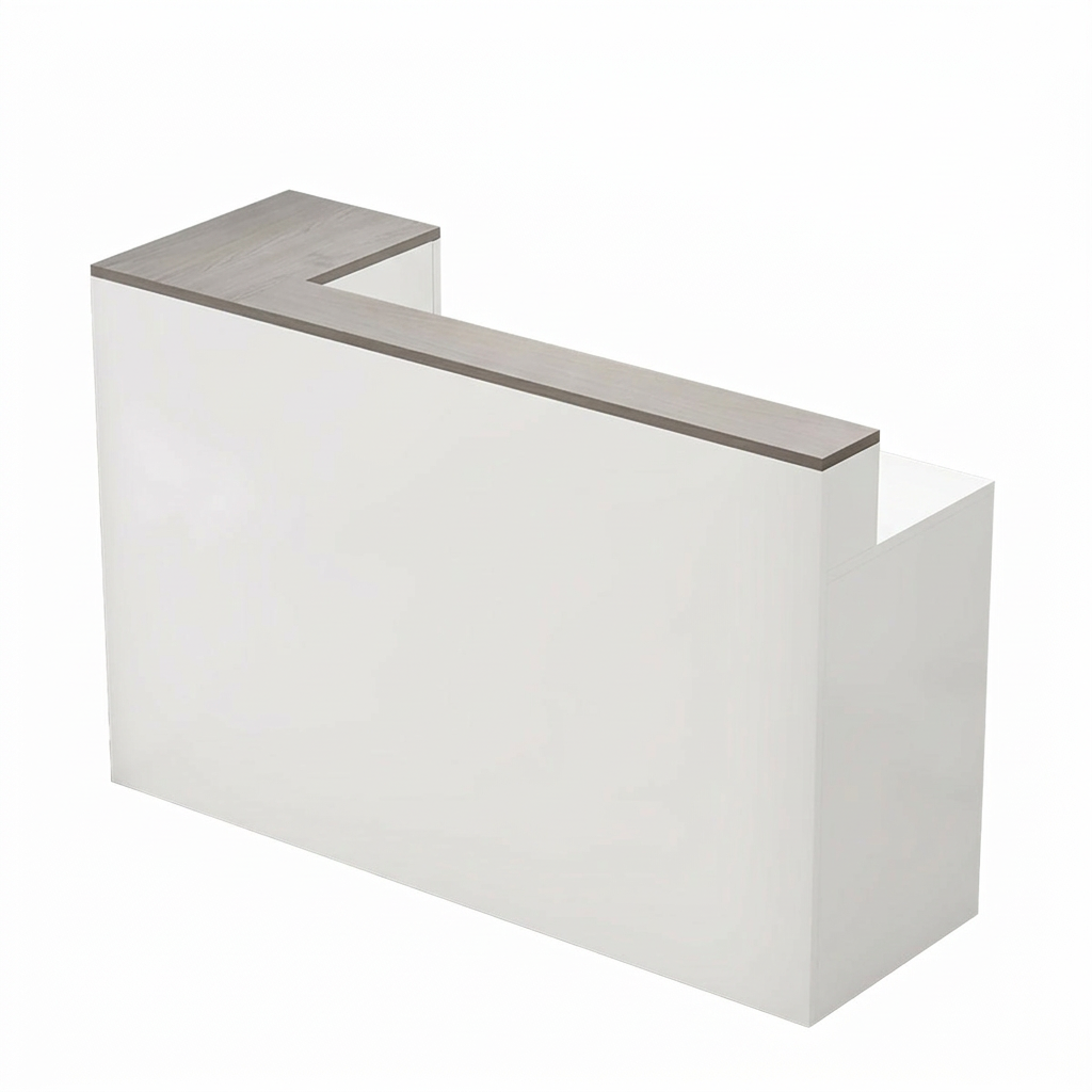 Modern Reception Counter: Compact Cashier Station for Retail & Convenience Stores