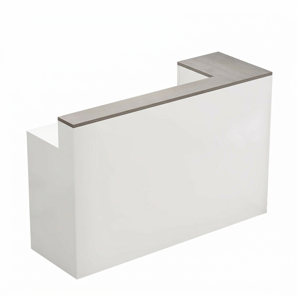 Modern Reception Counter: Compact Cashier Station for Retail & Convenience Stores