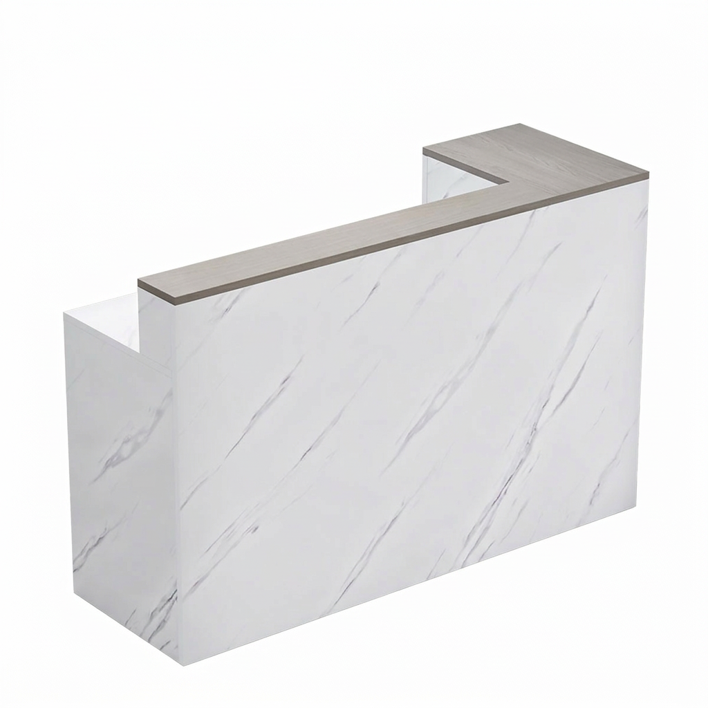 Modern Reception Counter: Compact Cashier Station for Retail & Convenience Stores