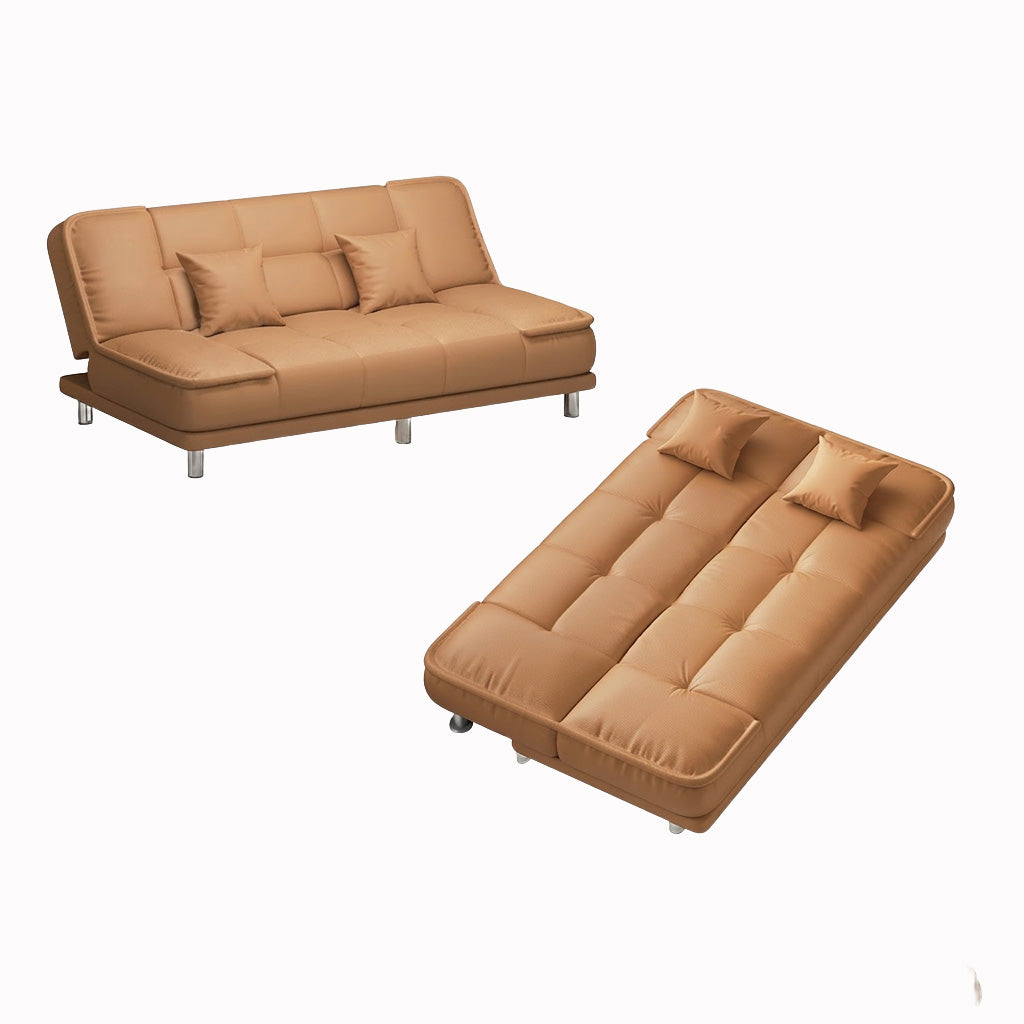 Foldable Sofa Bed: 2-in-1 Space-Saving Sleeper with Latex & Foam Cushioning