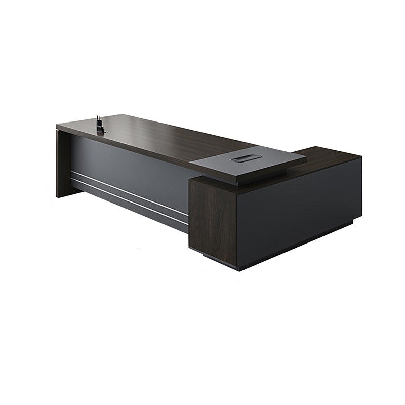 BDLFurniture Modern L-Shaped Executive Desk with Return Optional File Cabinet Chair 160-320cm