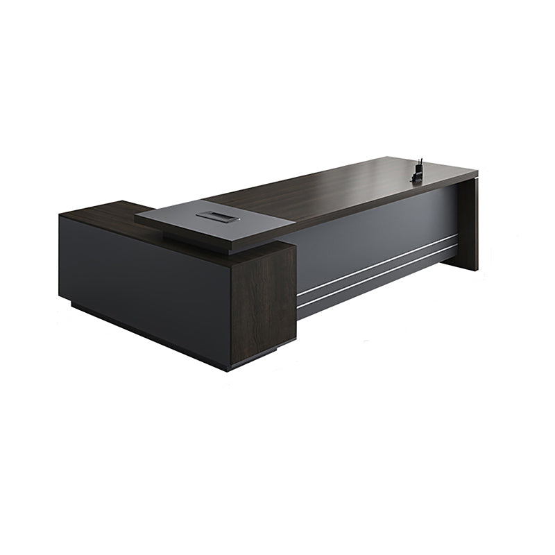 BDLFurniture Modern L-Shaped Executive Desk with Return Optional File Cabinet Chair 160-320cm