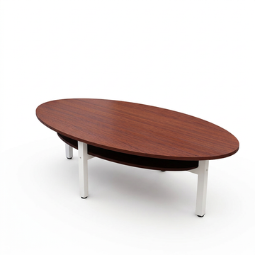 Oval Meeting Table Set Modern Conference Desk with Chairs | 1.2m-2.4m
