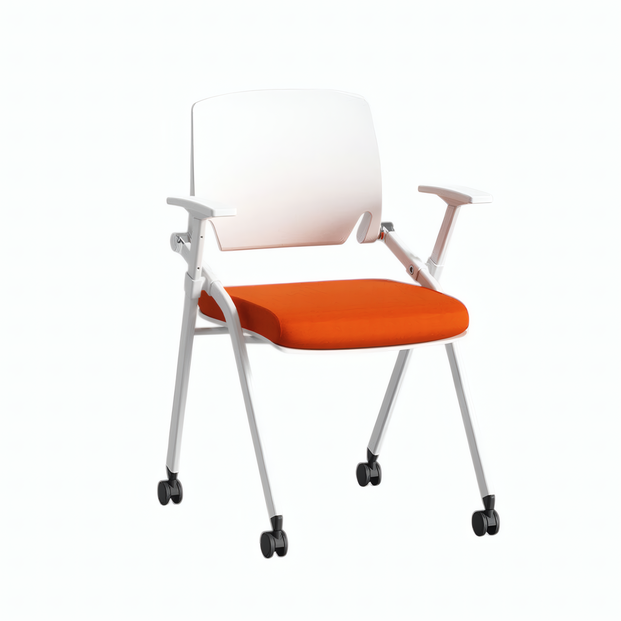 Folding Meeting Table Mobile Office Desk Oval Conference Table Dining Training 2m-2.8m
