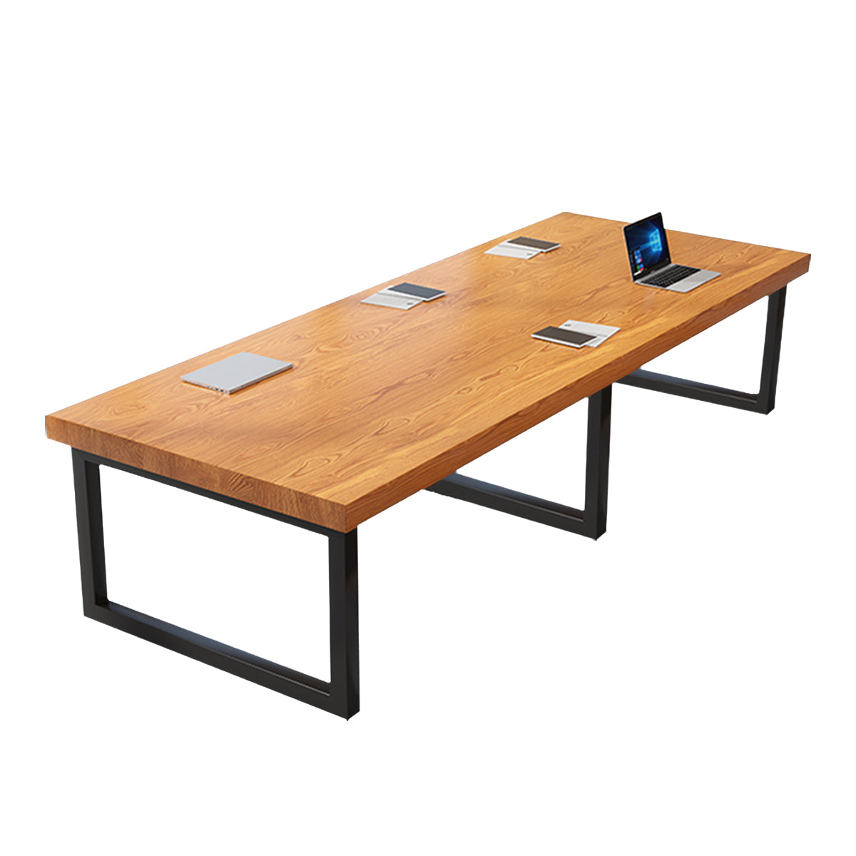 Solid Wood Conference Table with 5cm Thick Top for Office Meeting Rooms and Boardrooms