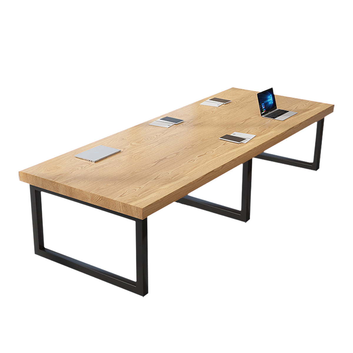 Solid Wood Conference Table with 5cm Thick Top for Office Meeting Rooms and Boardrooms