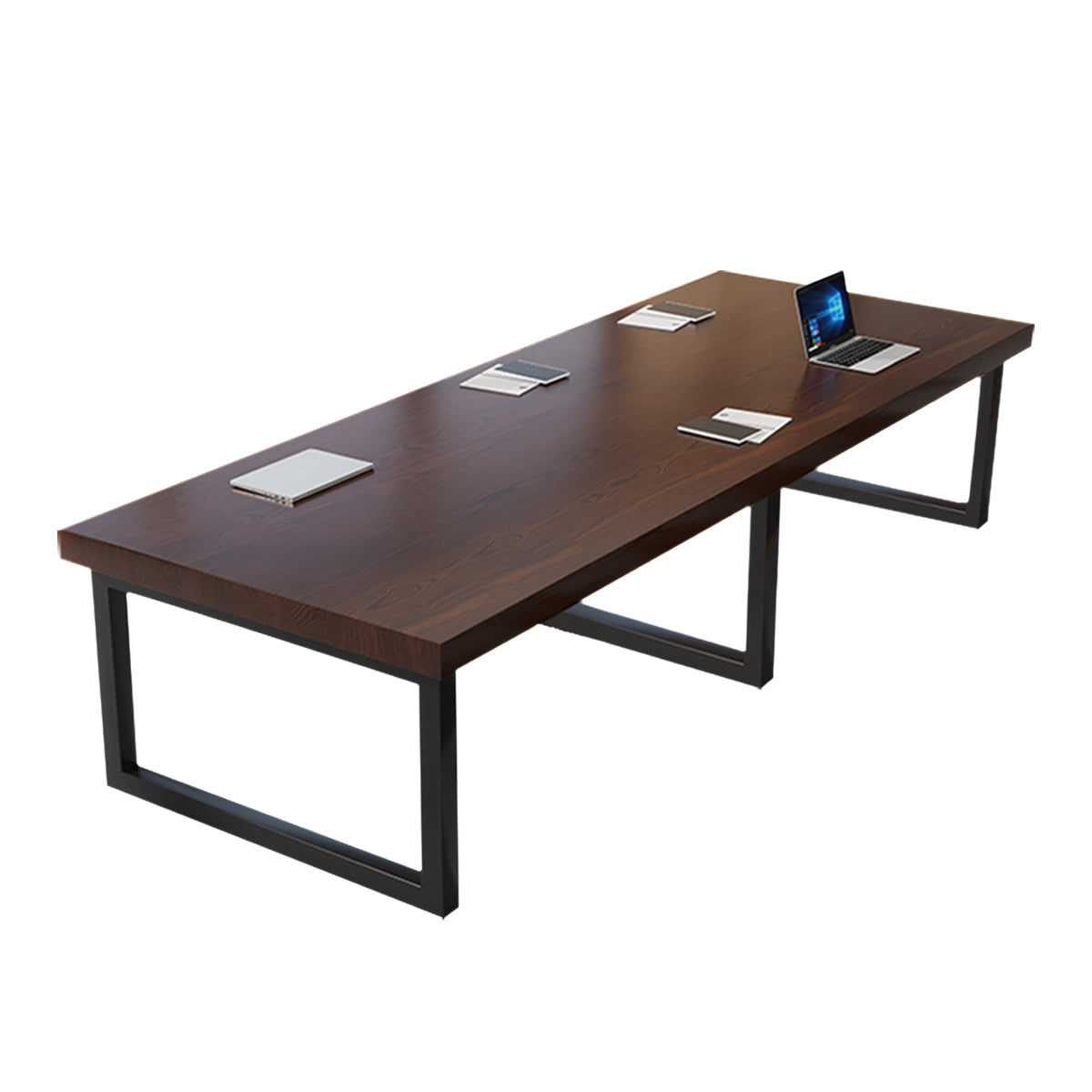 Solid Wood Conference Table with 5cm Thick Top for Office Meeting Rooms and Boardrooms