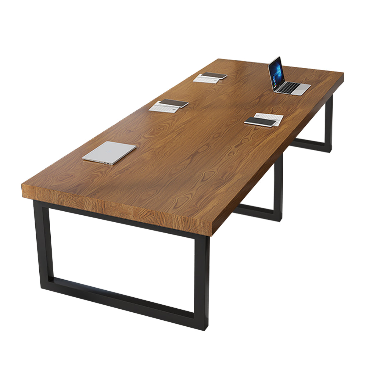Solid Wood Conference Table with 5cm Thick Top for Office Meeting Rooms and Boardrooms
