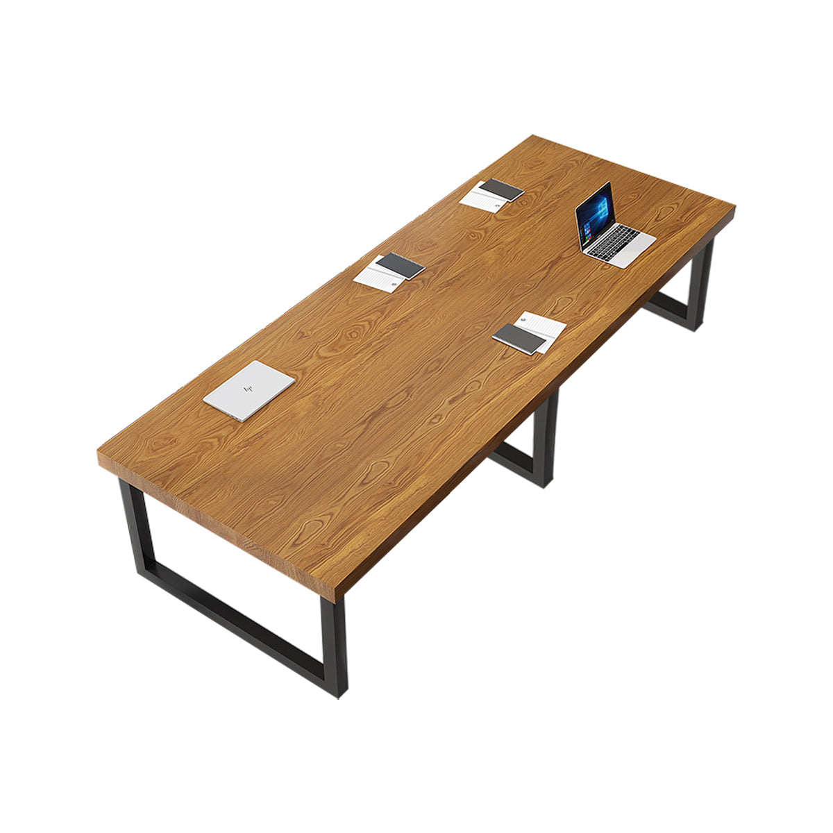 Solid Wood Conference Table with 5cm Thick Top for Office Meeting Rooms and Boardrooms