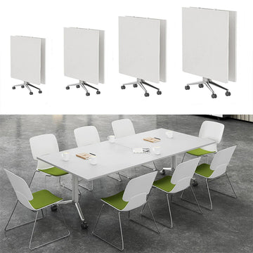 BDLFurniture Folding Conference Table & Mobile Training Desk 25mm Top Power Socket Modular