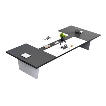 Modern Conference Table 5cm Thick Top Meeting Desk (2m-6m) | Optional Chairs