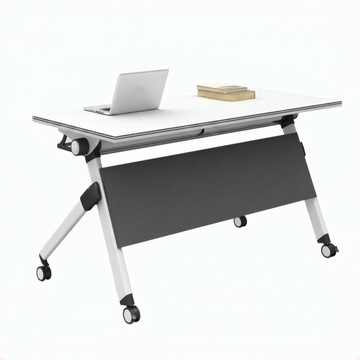 Mobile Training Table Flip Top Folding Boardroom Desk Modular Office Chairs Set