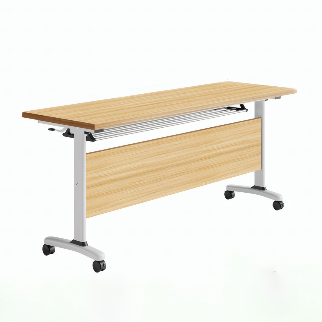 Modular Meeting Table Flip Top Conference Desk Mobile Office Study Table 120-180