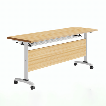 Modular Meeting Table Flip Top Conference Desk Mobile Office Study Table 120-180