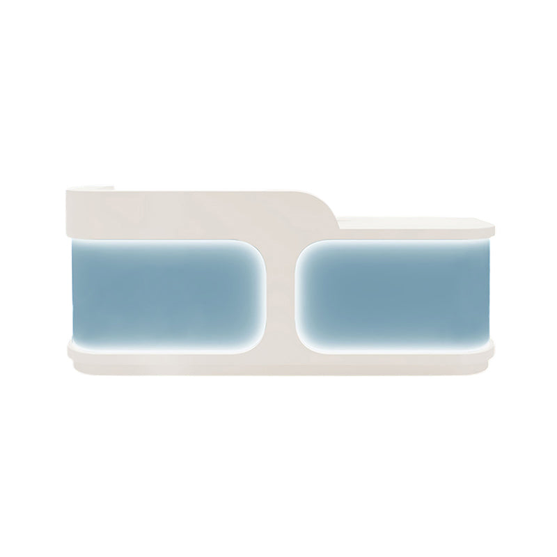 Modern Gloss Reception Desk & Front Desk for Clinic Wellness Studio by BDLFurniture
