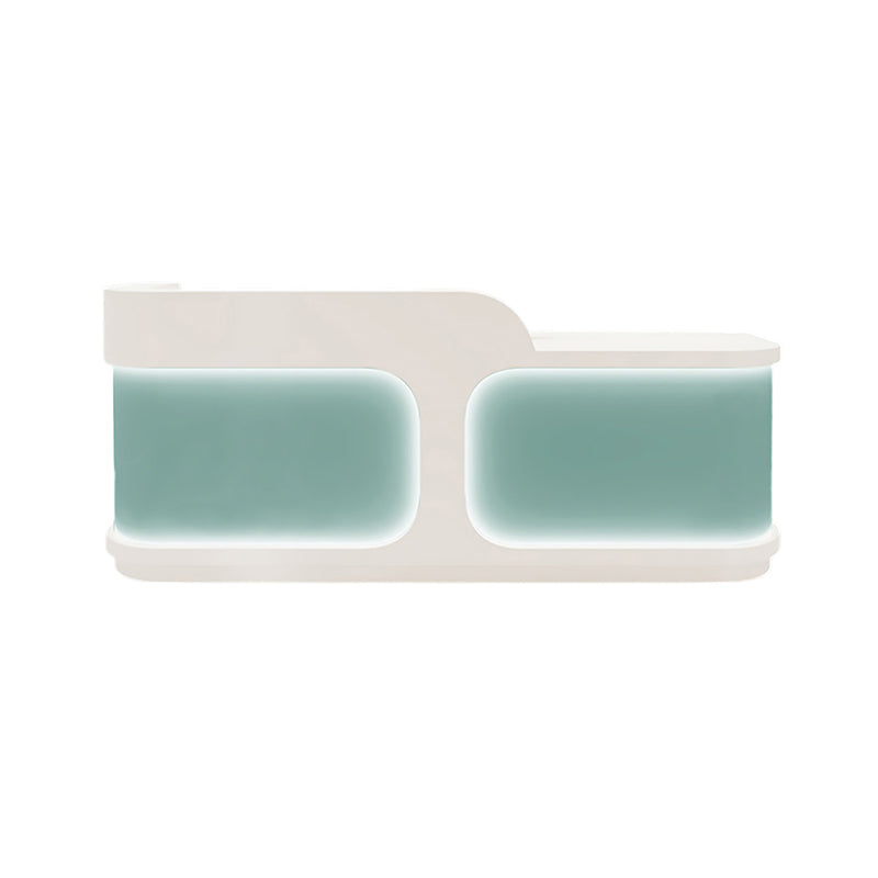 Modern Gloss Reception Desk & Front Desk for Clinic Wellness Studio by BDLFurniture
