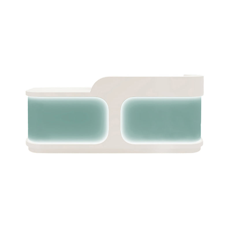 Modern Gloss Reception Desk & Front Desk for Clinic Wellness Studio by BDLFurniture