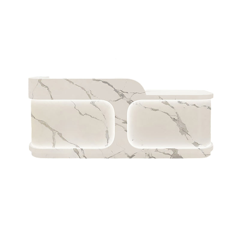 Modern Gloss Reception Desk & Front Desk for Clinic Wellness Studio by BDLFurniture