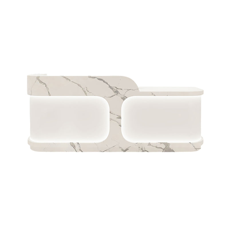 Modern Gloss Reception Desk & Front Desk for Clinic Wellness Studio by BDLFurniture