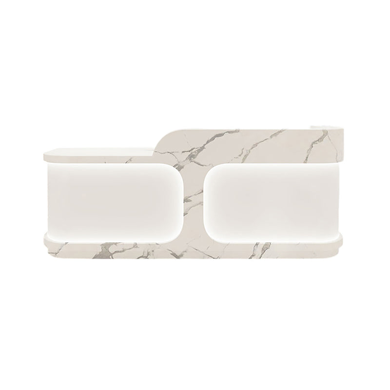 Modern Gloss Reception Desk & Front Desk for Clinic Wellness Studio by BDLFurniture