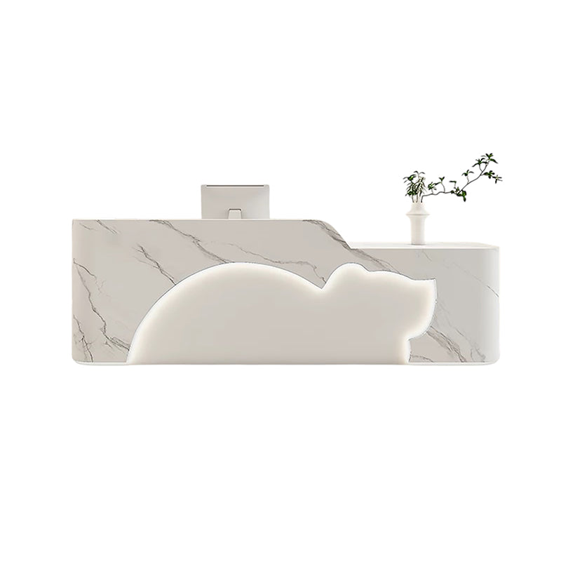BDLFurniture Luxury Cream Reception Desk & Front Desk 120-400cm Pet & Wellness