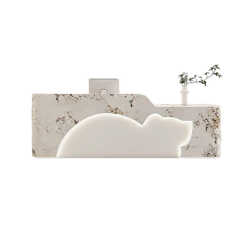 BDLFurniture Luxury Cream Reception Desk & Front Desk 120-400cm Pet & Wellness