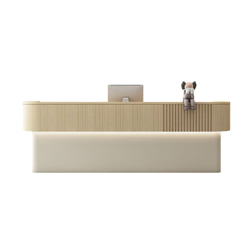 Modern Gloss LED Reception Desk & Front Desk 120-400cm CPU Cabinet by BDLFurniture