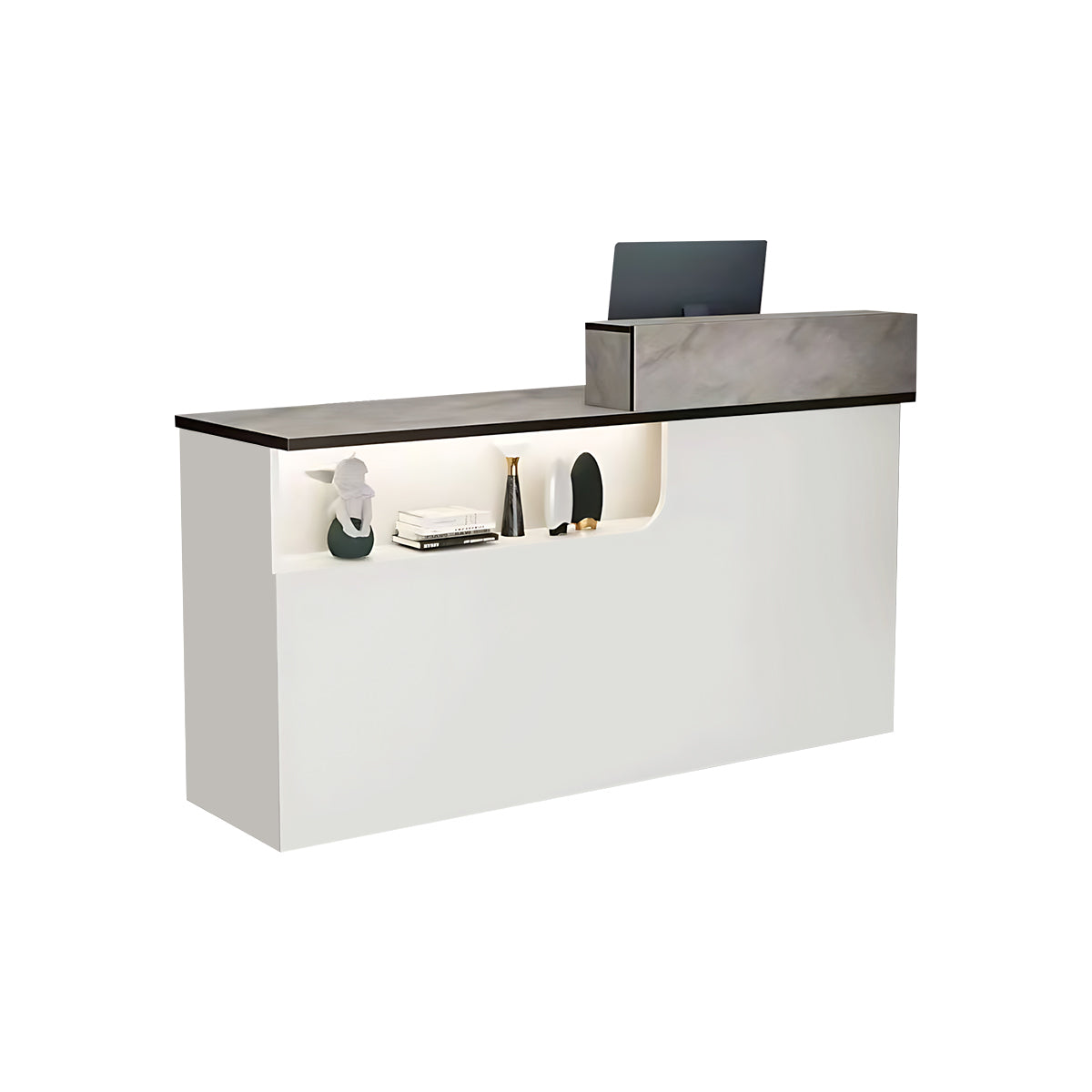 Reception Desk & Front Desk 80-260cm Custom Logo Reception Counter Checkout Counter