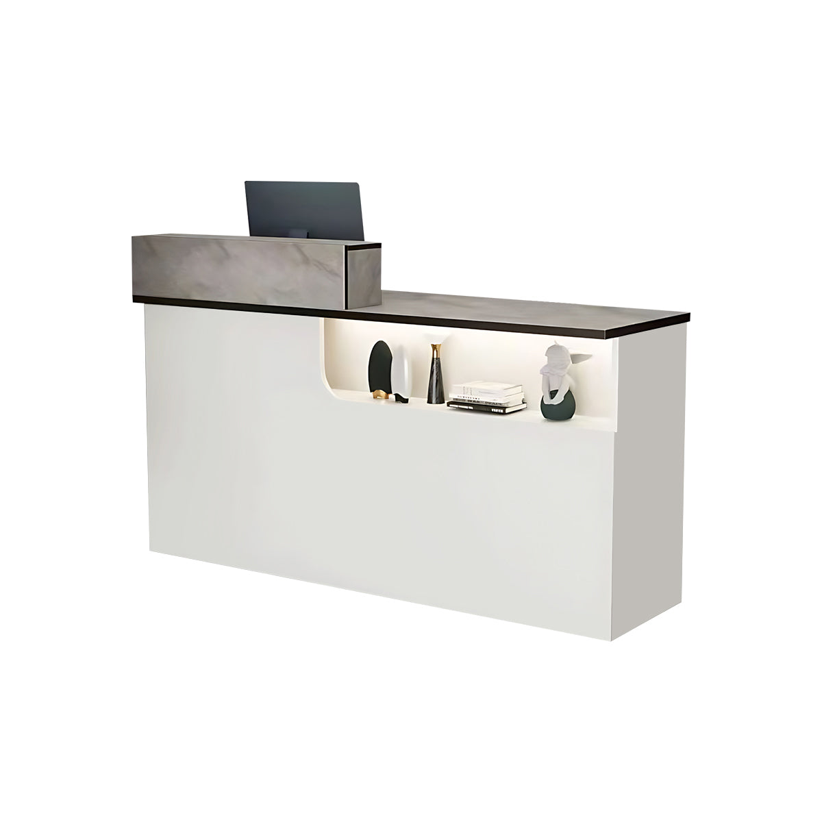 Reception Desk & Front Desk 80-260cm Custom Logo Reception Counter Checkout Counter