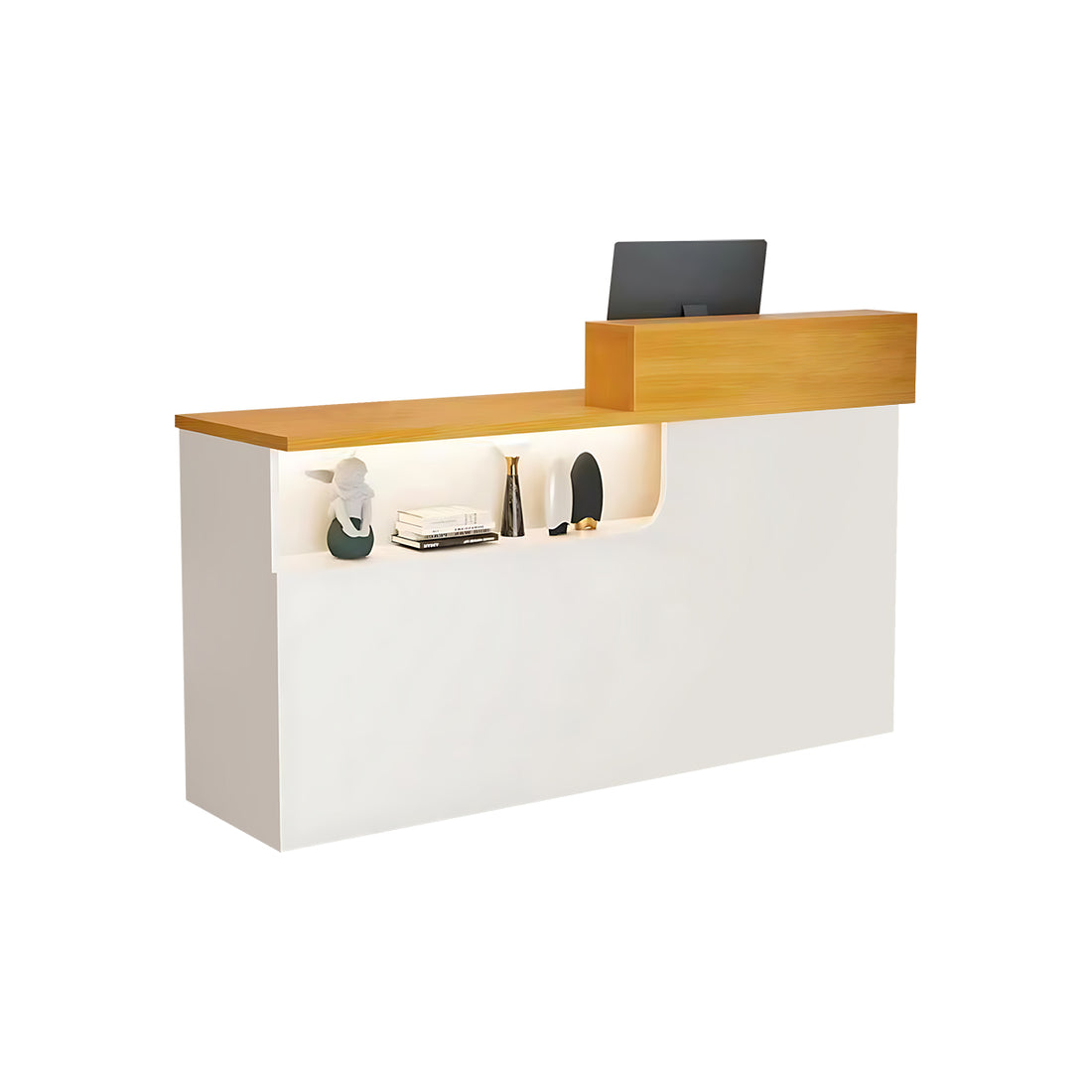 Reception Desk & Front Desk 80-260cm Custom Logo Reception Counter Checkout Counter