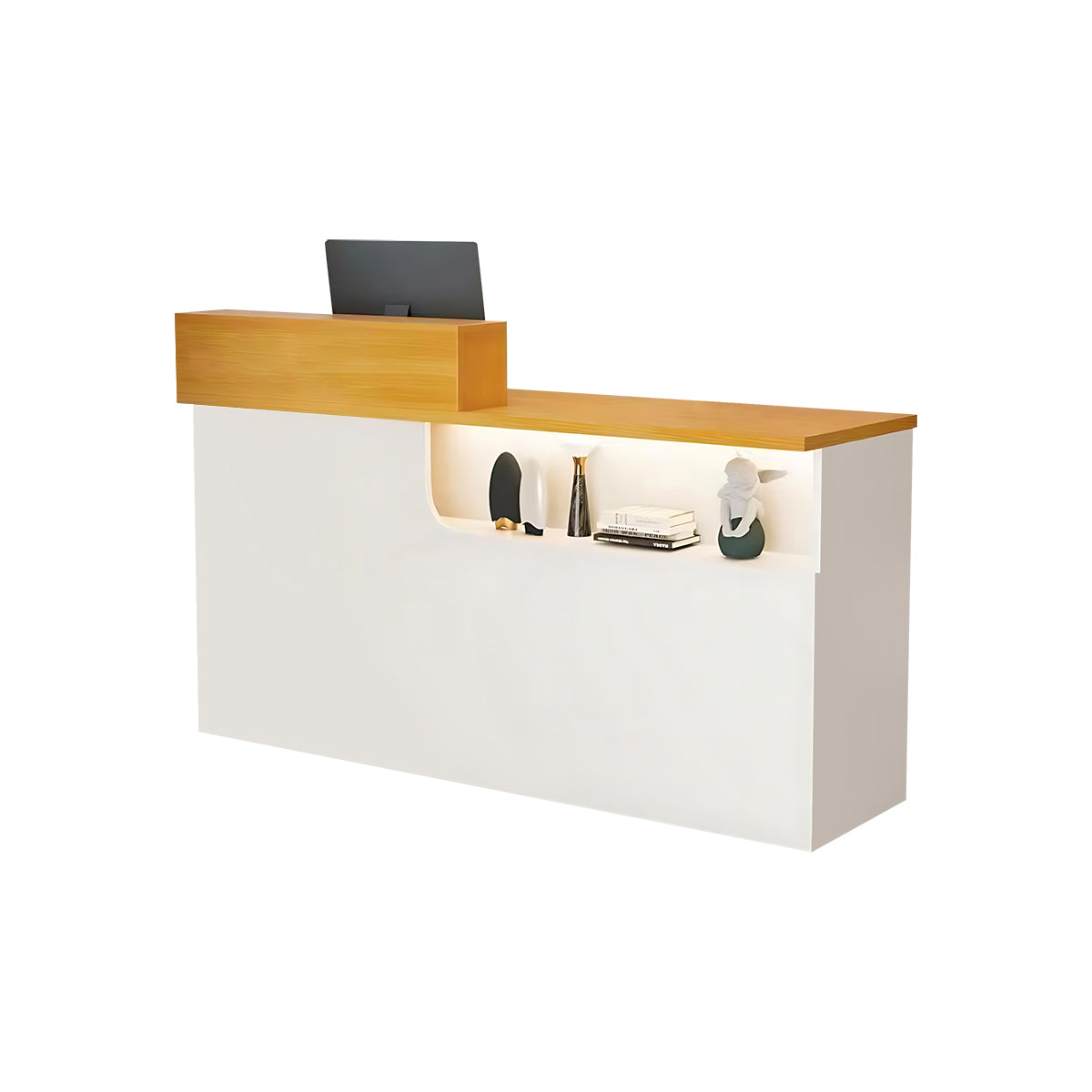 Reception Desk & Front Desk 80-260cm Custom Logo Reception Counter Checkout Counter