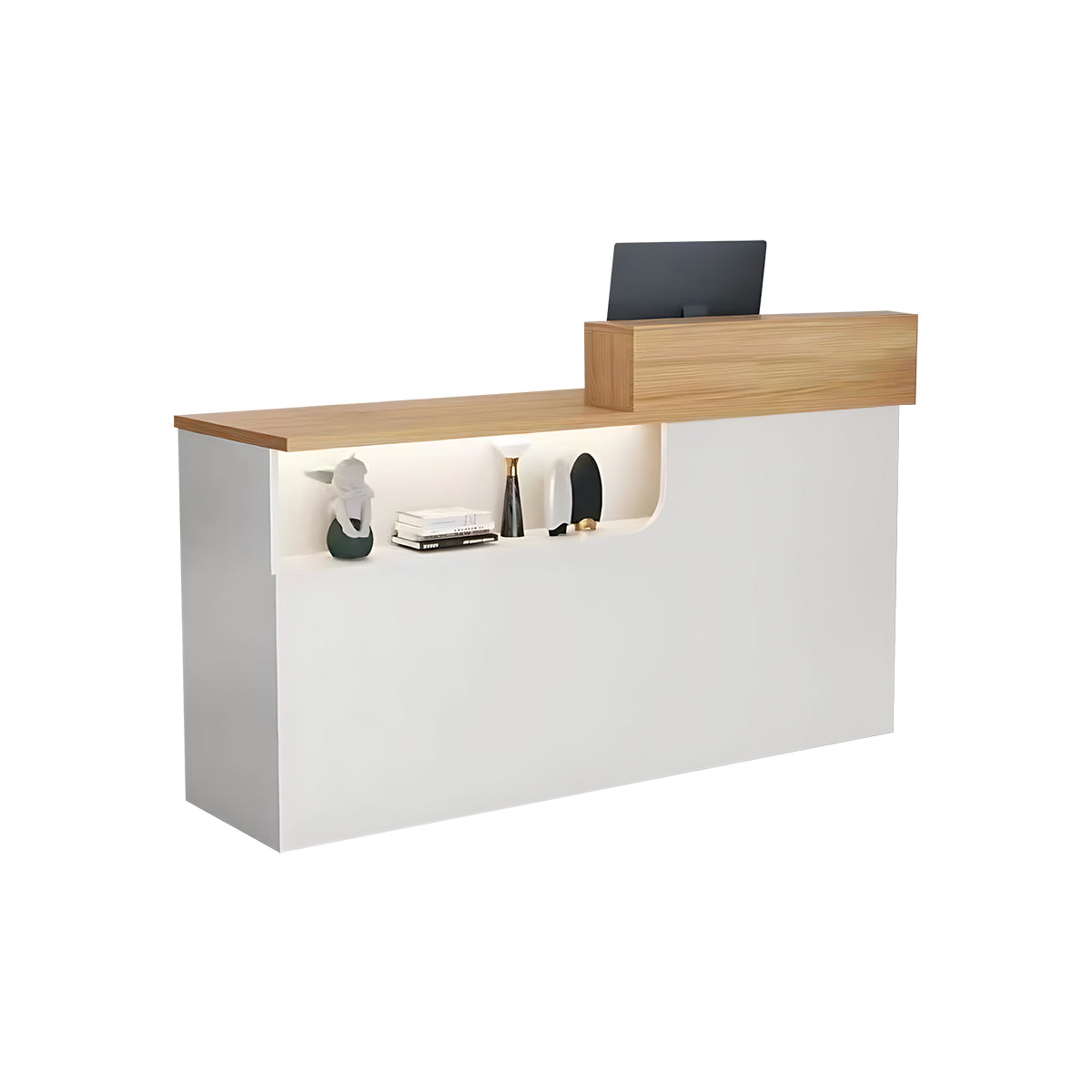 Reception Desk & Front Desk 80-260cm Custom Logo Reception Counter Checkout Counter