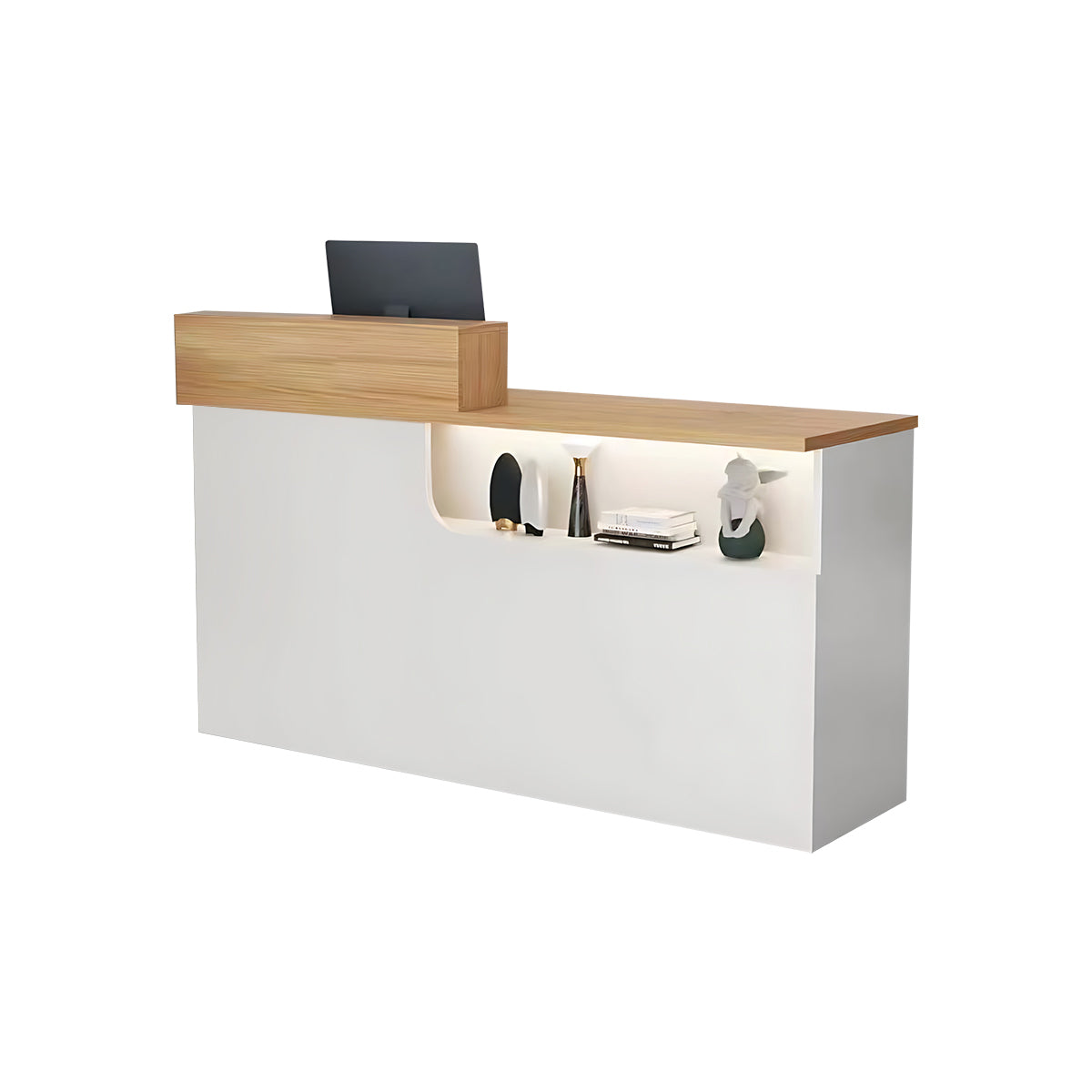 Reception Desk & Front Desk 80-260cm Custom Logo Reception Counter Checkout Counter