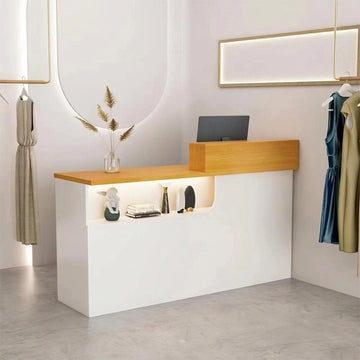 Reception Desk & Front Desk 80-260cm Custom Logo Reception Counter Checkout Counter