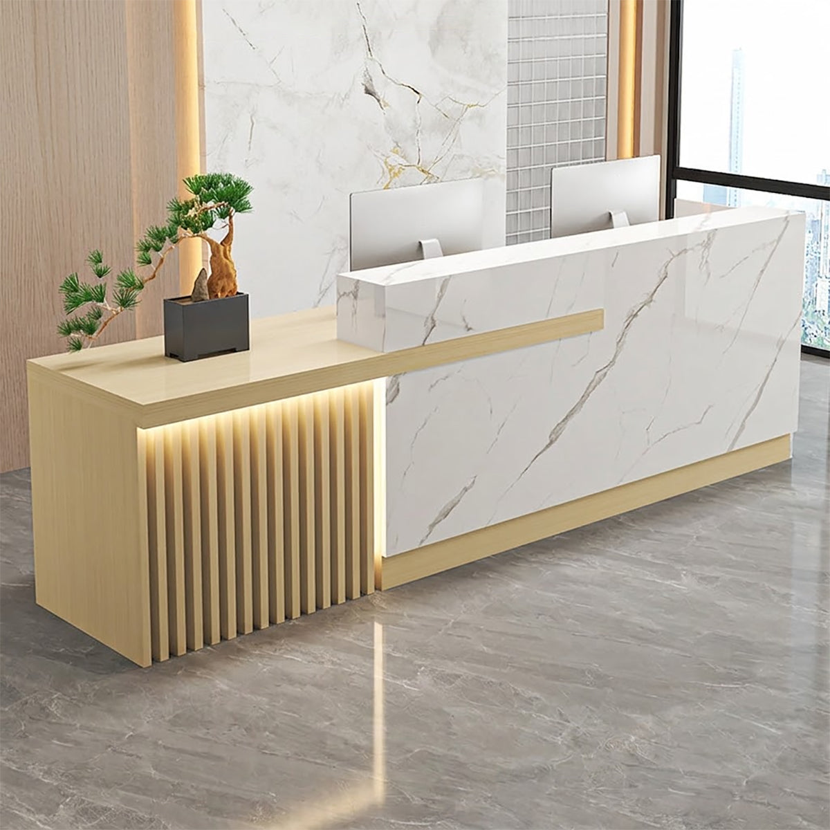 Commercial Reception Desk & Front Desk 120-360cm Office Reception Counter