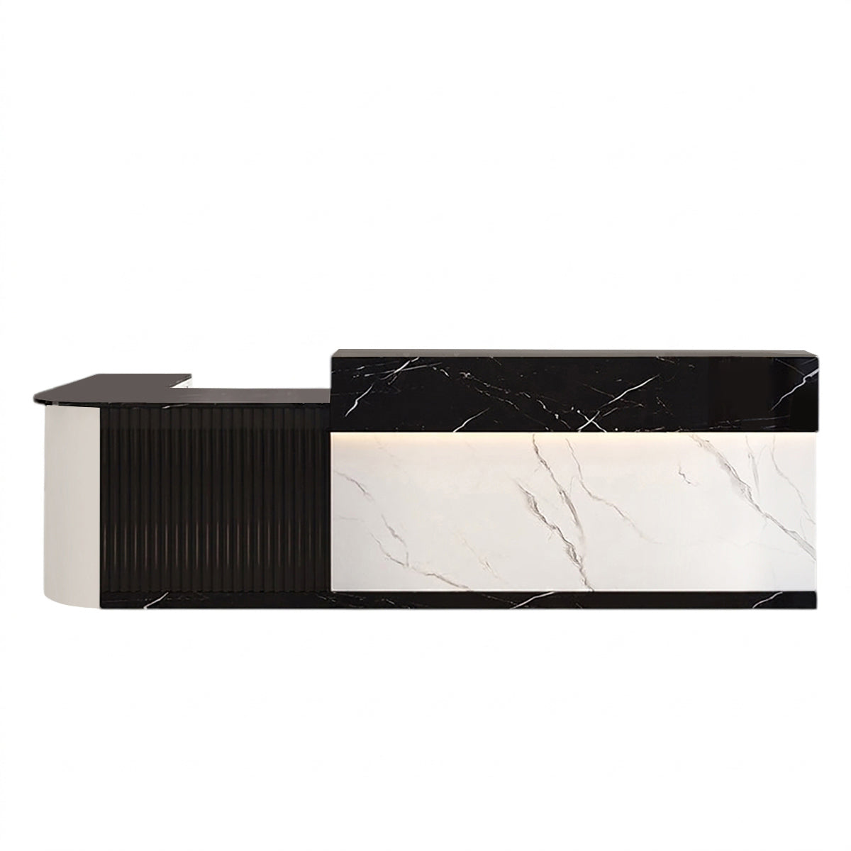 L Shaped Corner Reception Desk & Front Desk Cafe Retail Multi Size Cafe Counter Desk