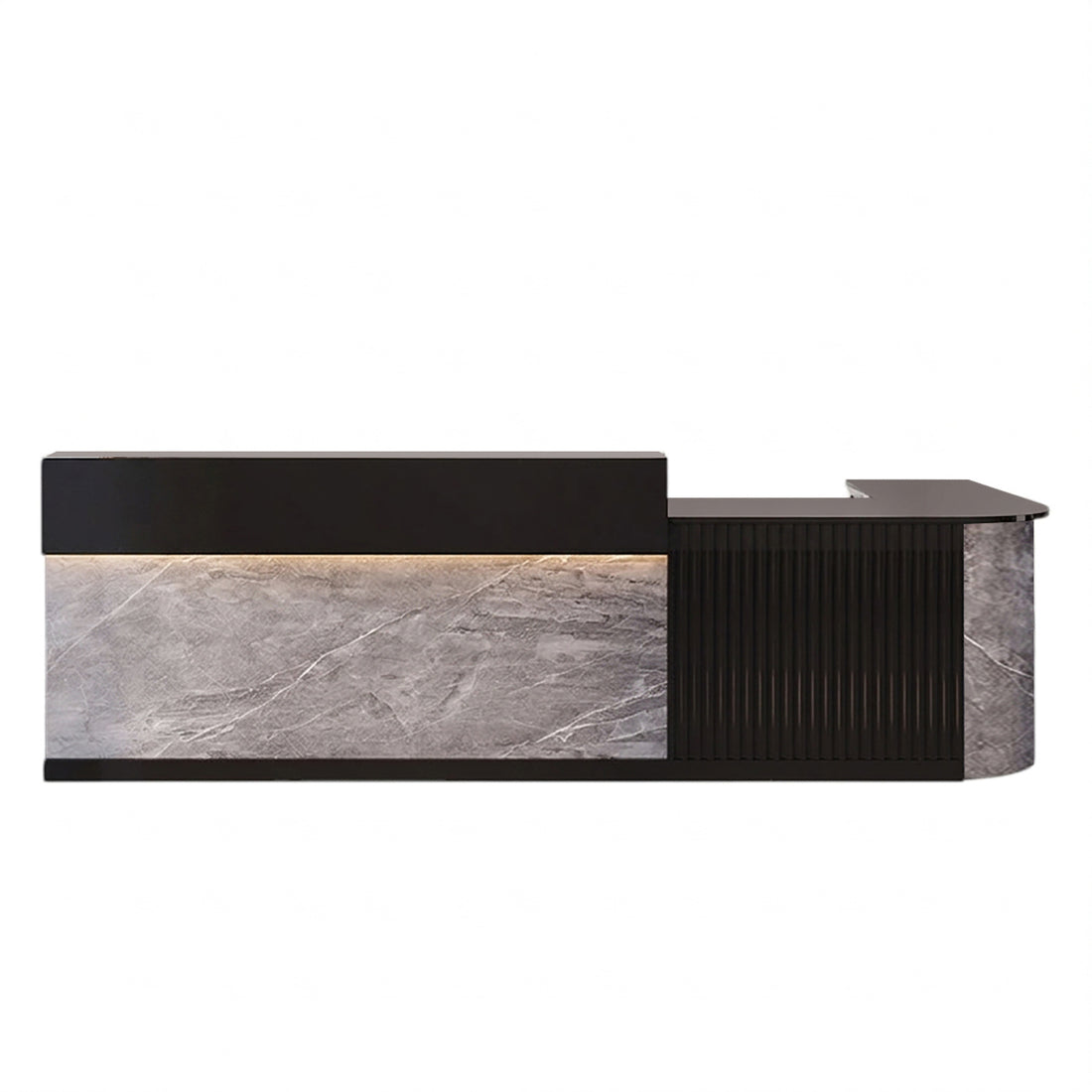 L Shaped Corner Reception Desk & Front Desk Cafe Retail Multi Size Cafe Counter Desk