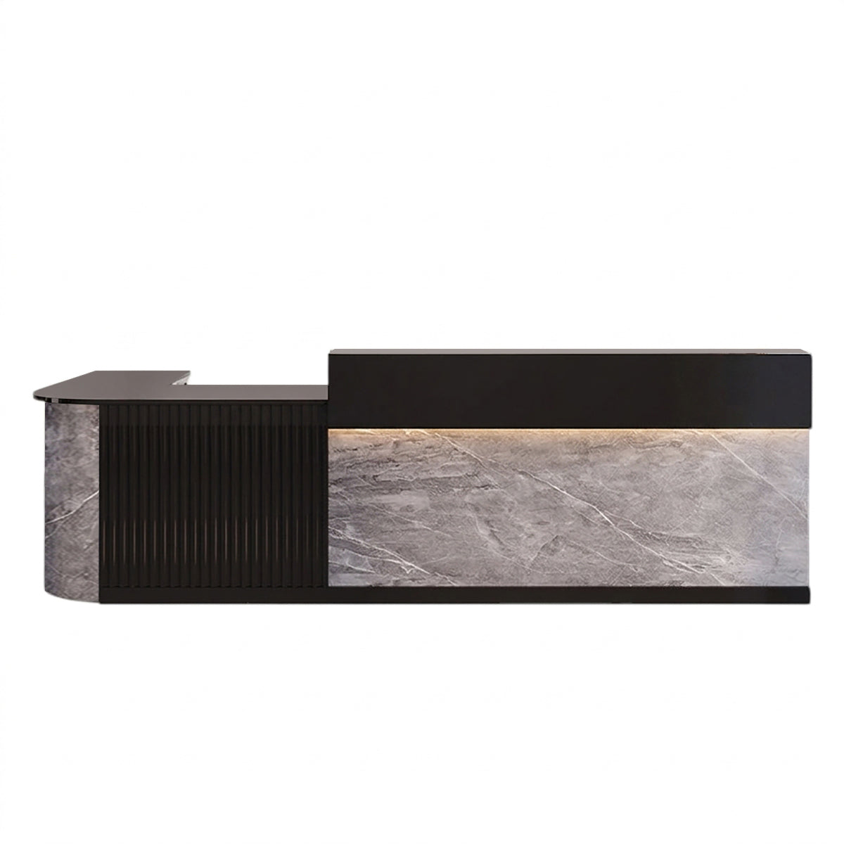 L Shaped Corner Reception Desk & Front Desk Cafe Retail Multi Size Cafe Counter Desk