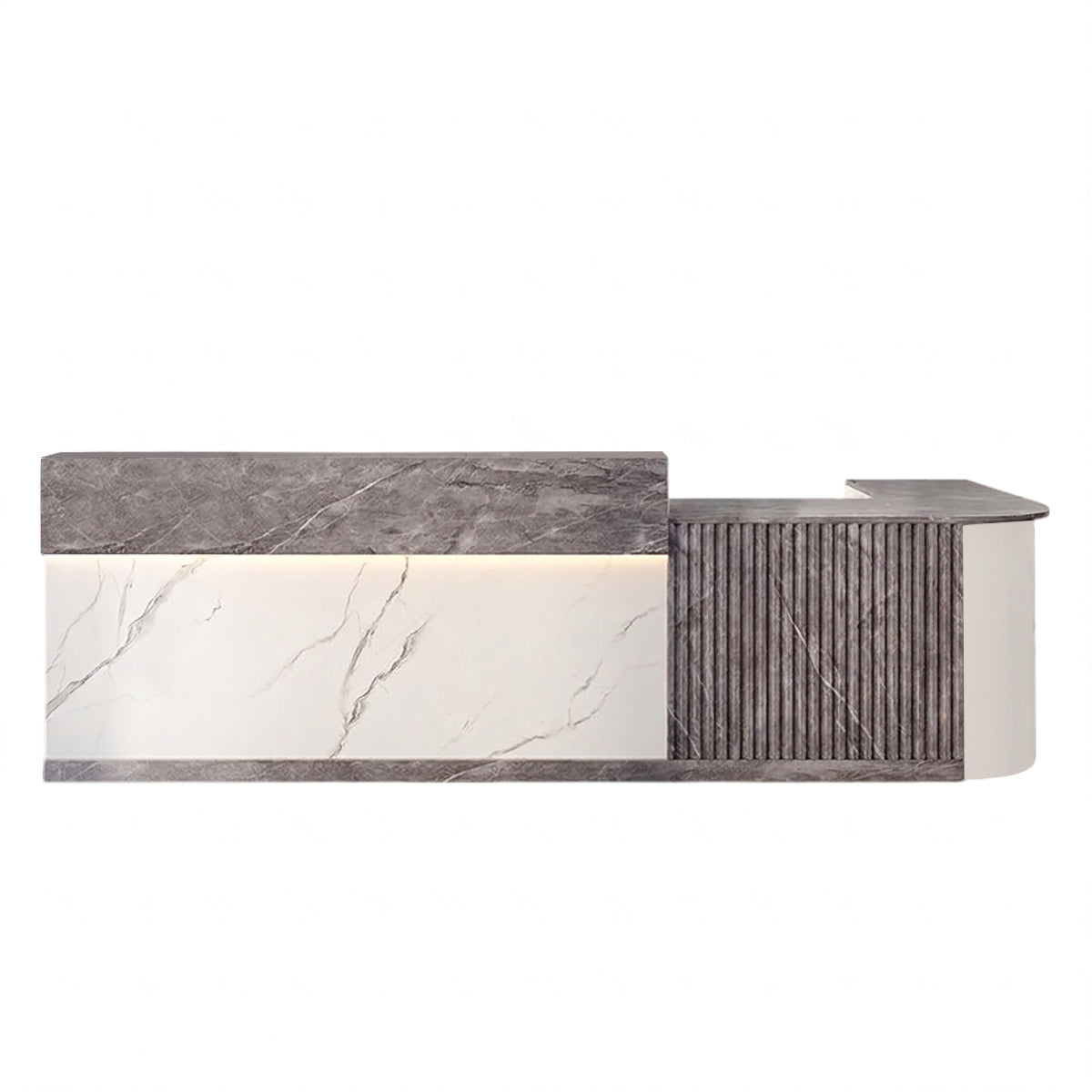 L Shaped Corner Reception Desk & Front Desk Cafe Retail Multi Size Cafe Counter Desk