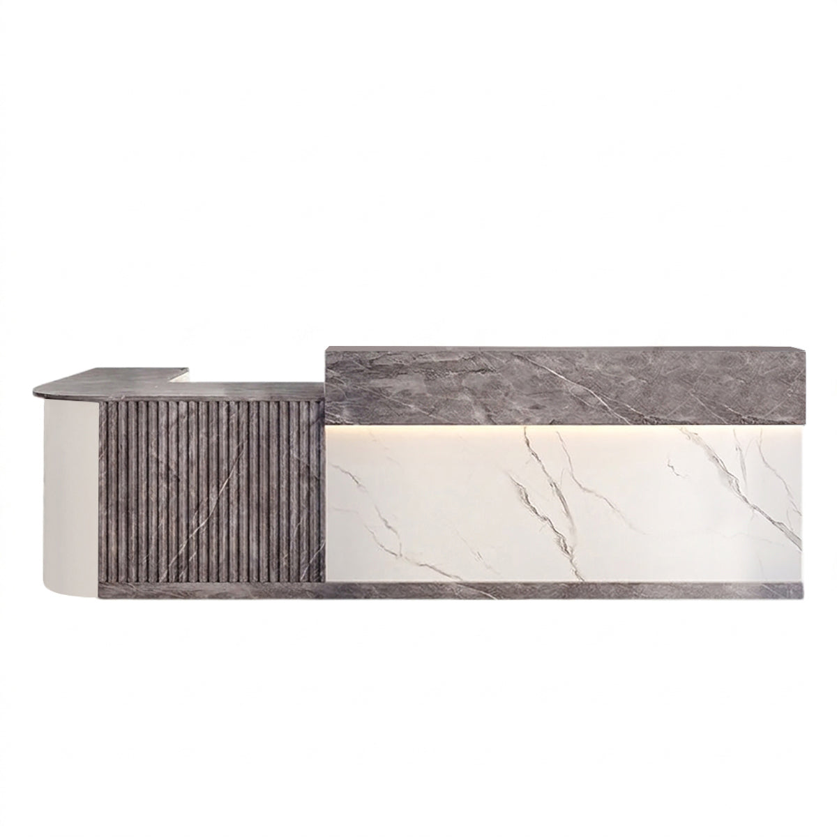 L Shaped Corner Reception Desk & Front Desk Cafe Retail Multi Size Cafe Counter Desk