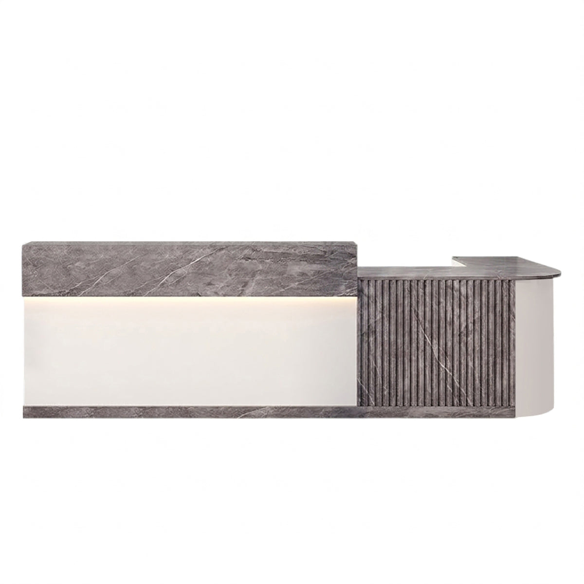 L Shaped Corner Reception Desk & Front Desk Cafe Retail Multi Size Cafe Counter Desk