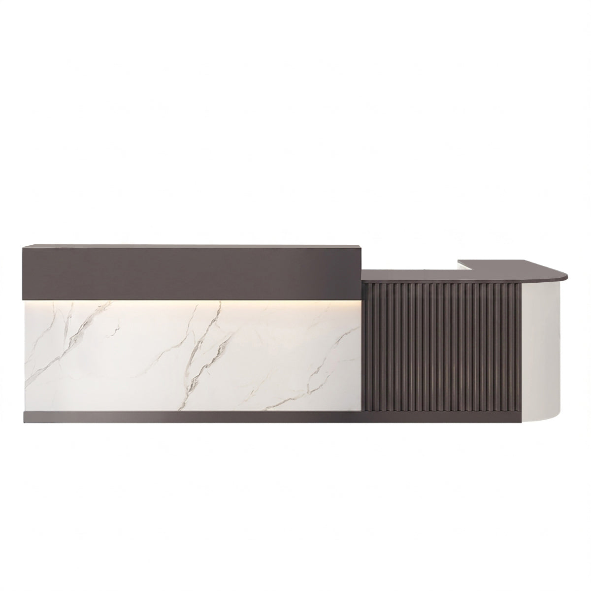 L Shaped Corner Reception Desk & Front Desk Cafe Retail Multi Size Cafe Counter Desk