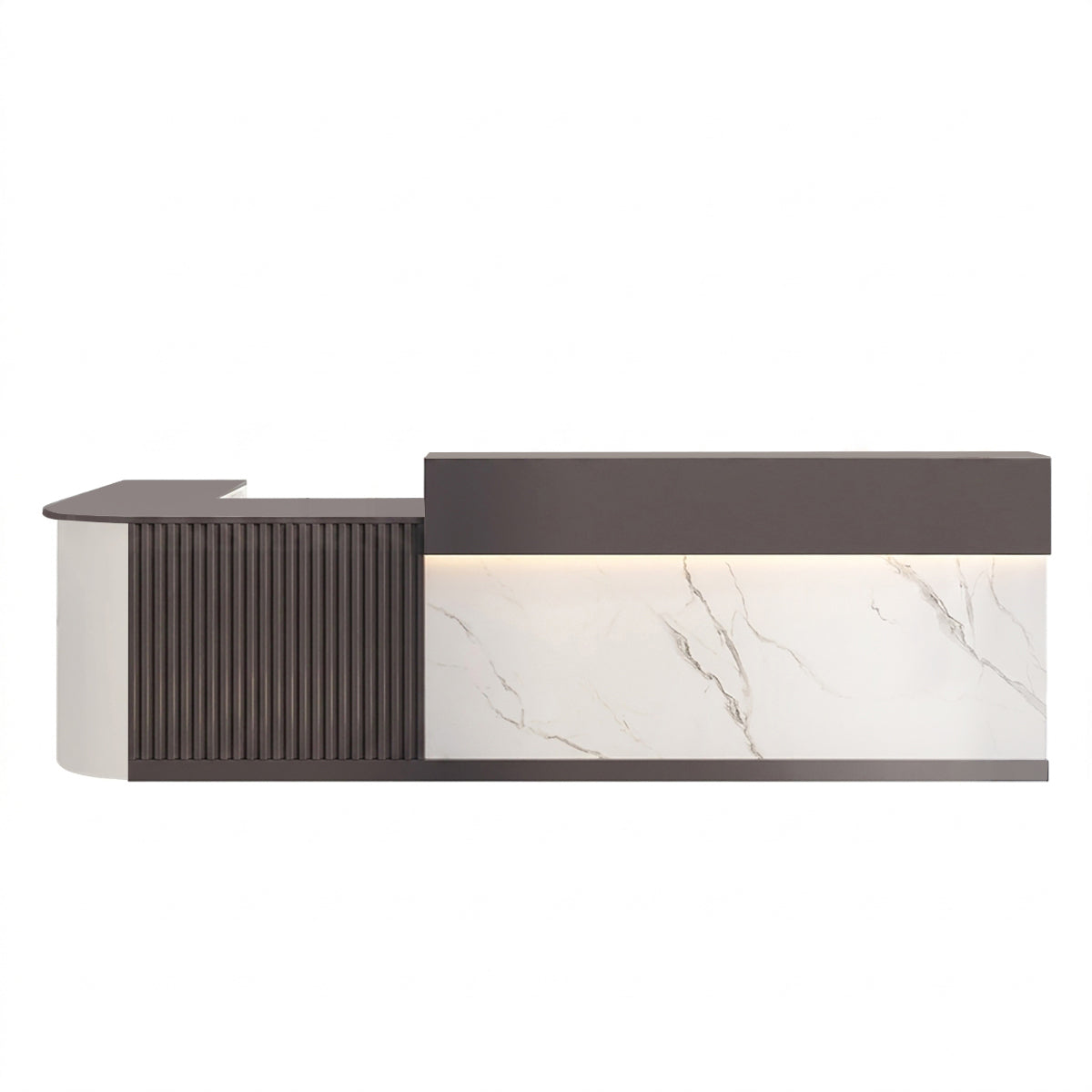 L Shaped Corner Reception Desk & Front Desk Cafe Retail Multi Size Cafe Counter Desk