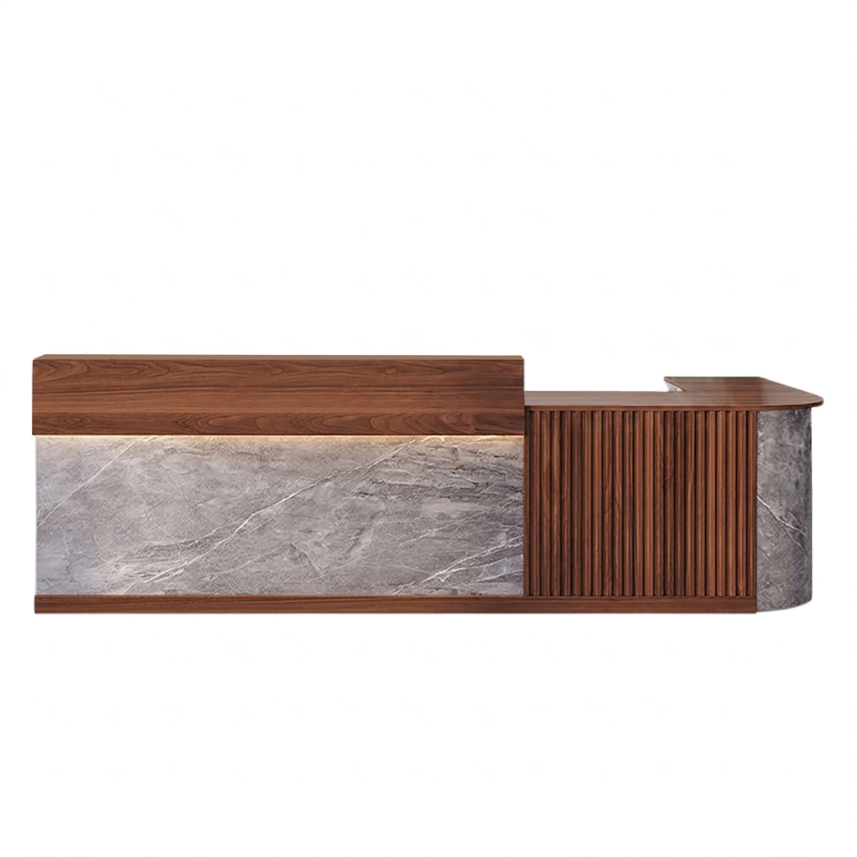 L Shaped Corner Reception Desk & Front Desk Cafe Retail Multi Size Cafe Counter Desk