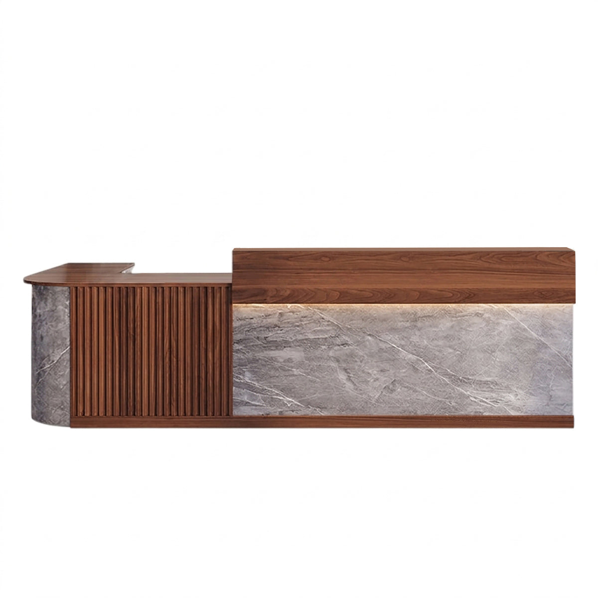 L Shaped Corner Reception Desk & Front Desk Cafe Retail Multi Size Cafe Counter Desk