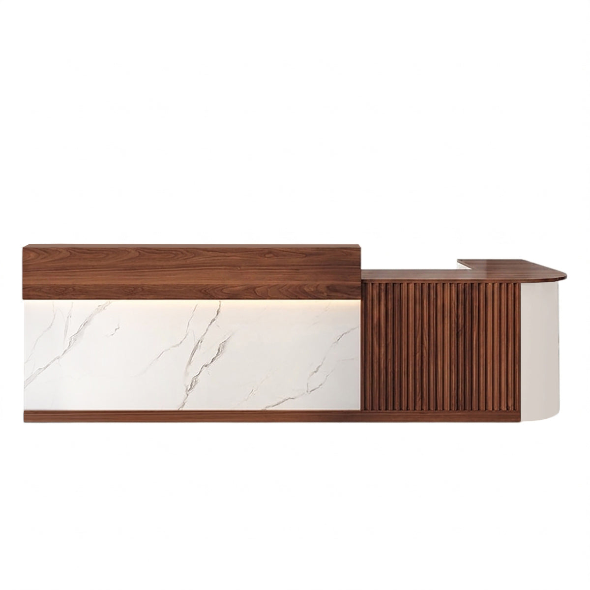L Shaped Corner Reception Desk & Front Desk Cafe Retail Multi Size Cafe Counter Desk