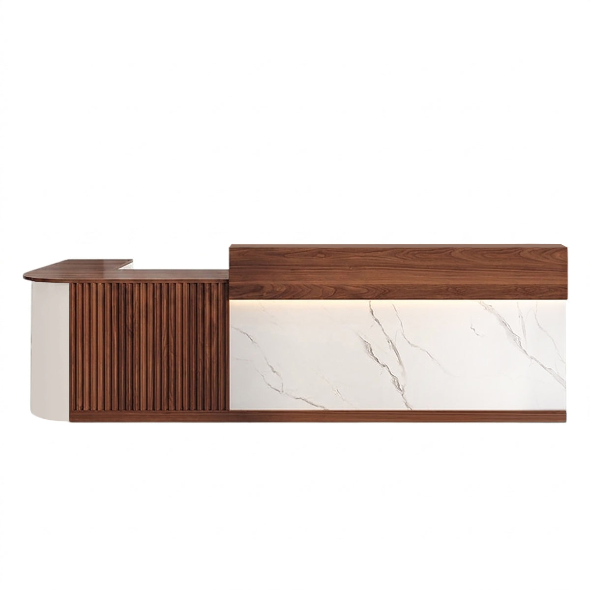 L Shaped Corner Reception Desk & Front Desk Cafe Retail Multi Size Cafe Counter Desk
